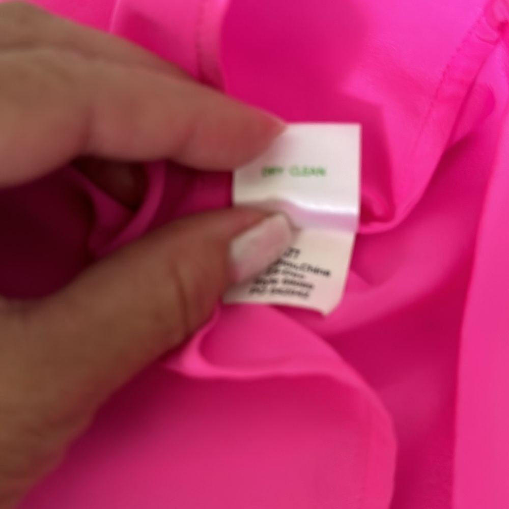 Lilly Putlizer Alyssa Pink Silk Tank Size XS - Picture 7 of 10